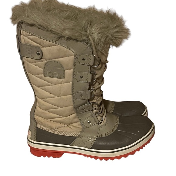 Sorel Tofino 11 Waterproof Coated Canvas Snow Boots Sz 9 - Picture 1 of 15